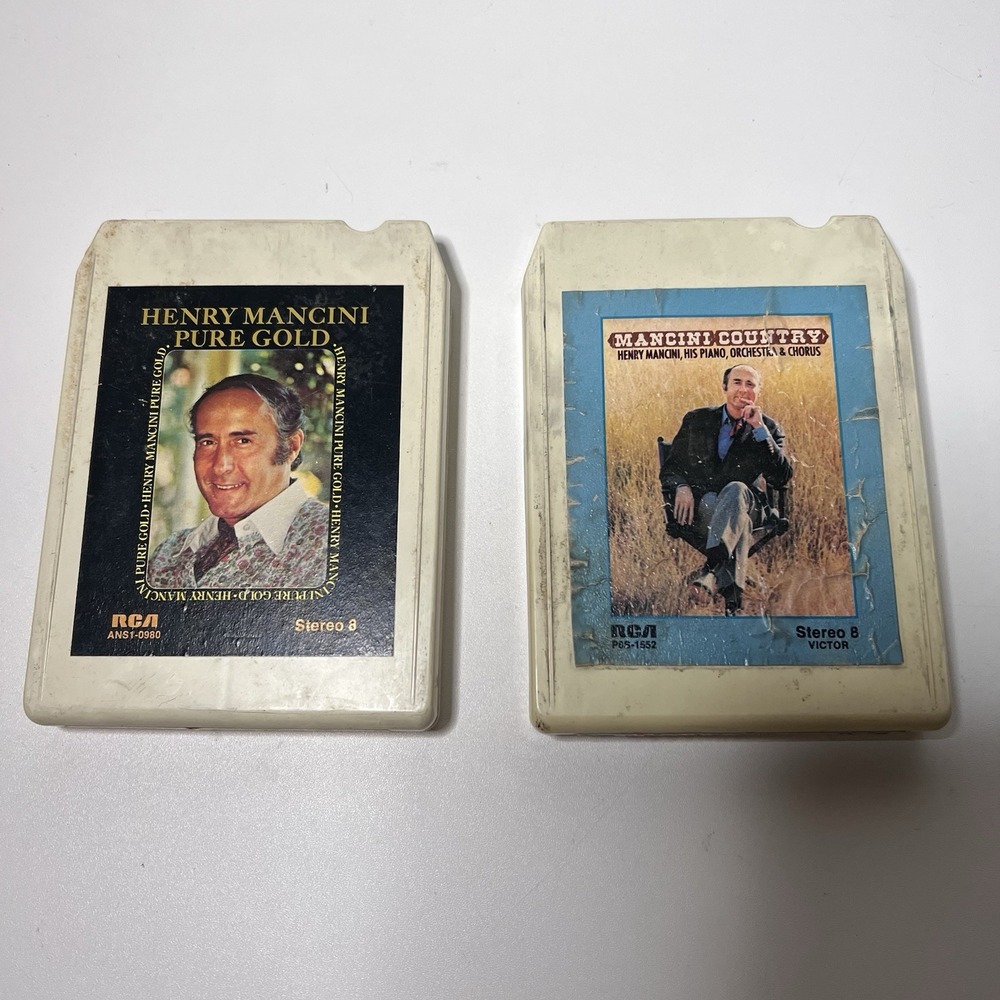 2-Henry Mancini 8-track tapes:‎ Pure Gold and Mancini Country-Untested